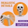 Joyfy 16” 10 PCS Halloween Full Body Poseable Skeleton, Hanging Plastic Skeletons with Movable Joints for Graveyard Haunted House Party Prop Decor - 4 of 4