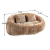 SKRAN Bean Bag sofa Lazy Sofa Lounger High Back Bean Bag Chair Couch for Indoor & Outdoor, Accent Floor Soft Lounge Chair (Coffee chenille) - 3 of 4