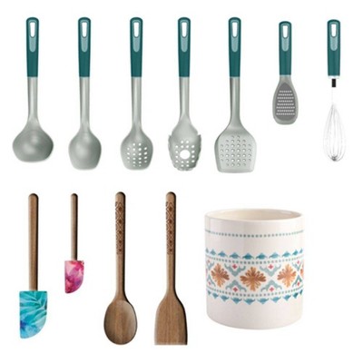 Spice By Tia Mowry 12-Piece Tool Set W/Crock