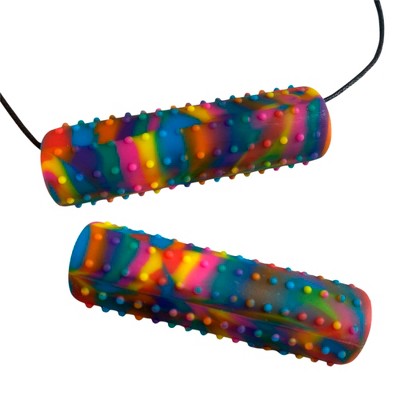 Chewigem Chewable Cactus, Rainbow, Set of 2