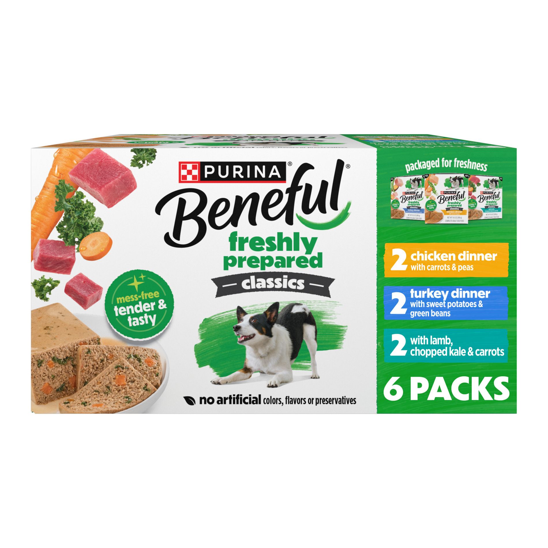Beneful Freshly Prepared Classics Turkey, Lamb and Chicken Flavor Wet Dog Food - 3.56lbs