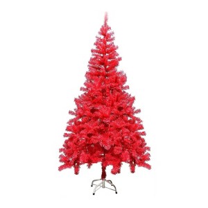 Perfect Holiday PVC Christmas Tree - Red - 1 of 3