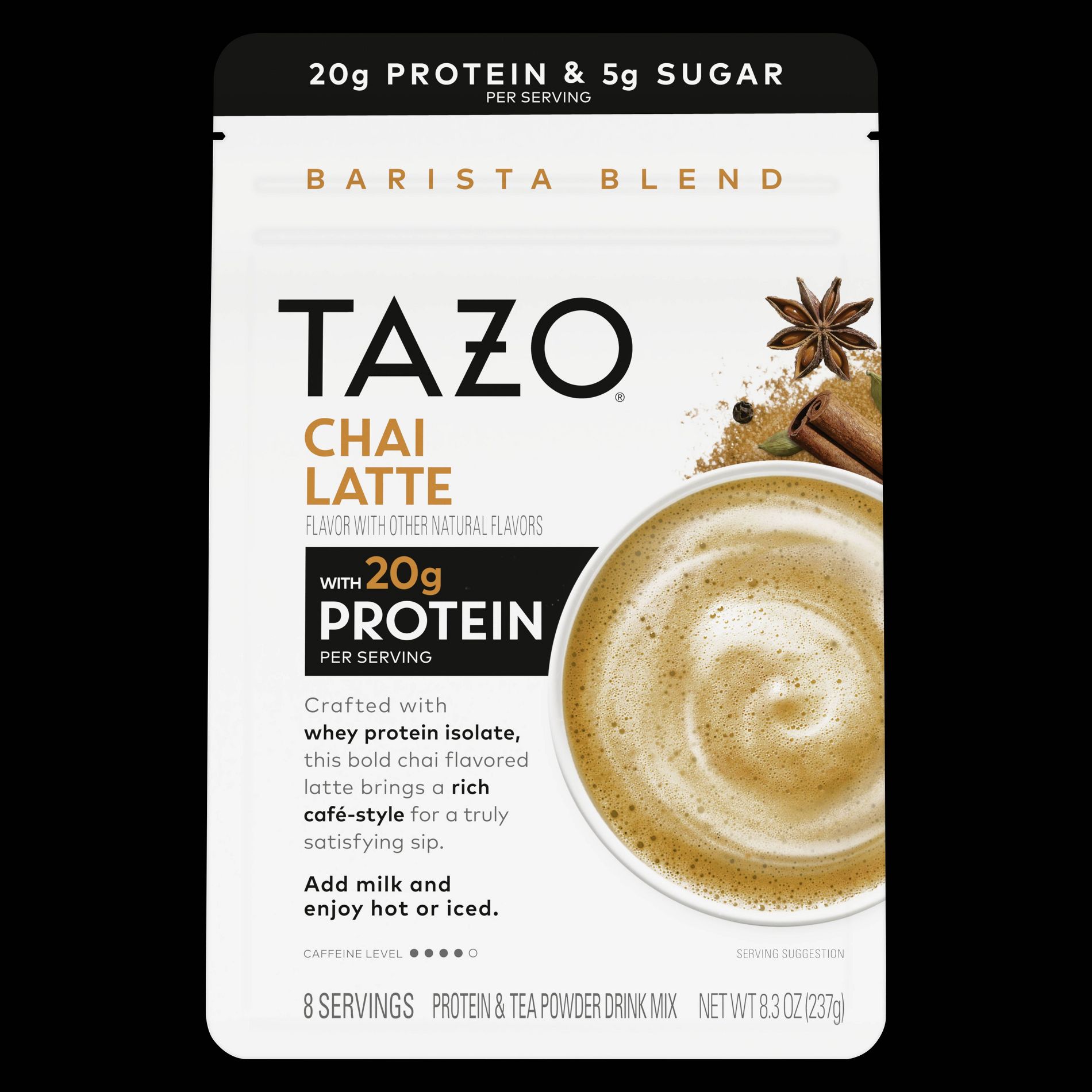Tazo Chai Latte Protein and Tea Powder Drink Mix - 8.3oz