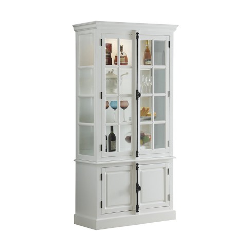 Iovius Curio Cabinet White Acme Furniture Target