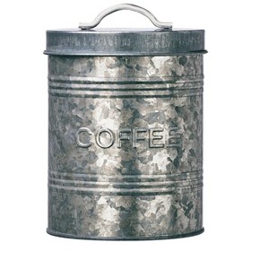 Amici Home Rustic Kitchen Collection Galvanized Metal Storage Canister, Food Safe, 76-ounces - 1 of 4