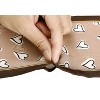 Allegra K Women's Silky Ribbon Heart Print Skinny Scarves Long Hairband Handbag Wrap 10x96cm/4x38" 1 Pc - 4 of 4
