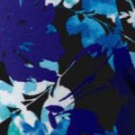 black watercolor flowers