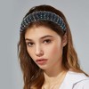 Unique Bargains Crystal Headband Rhinestone Hairband for Women Multicolor 1.2 Inch Wide 1Pc - 2 of 4