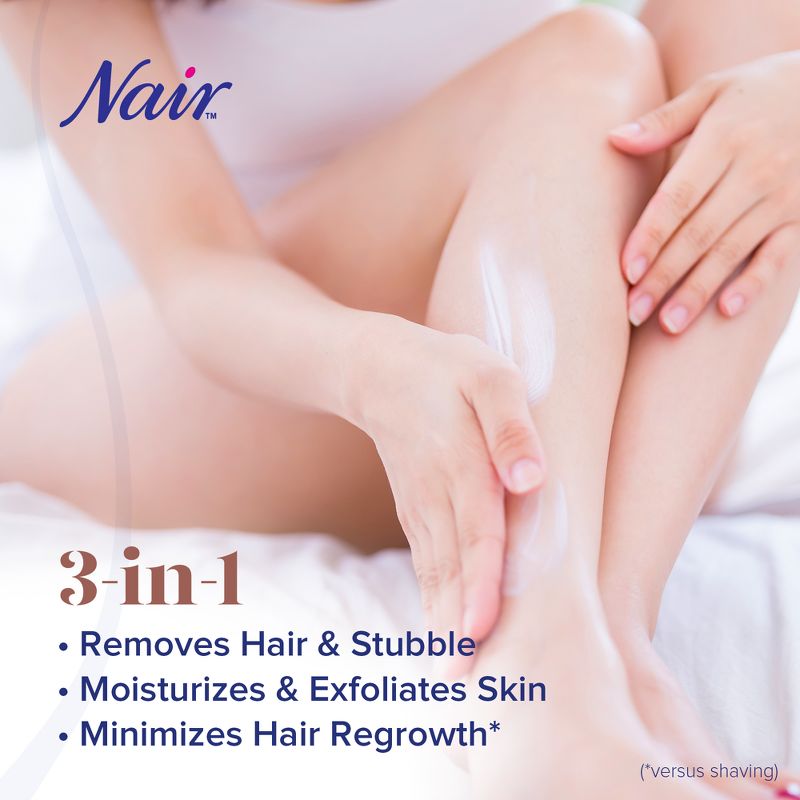 Nair Hair Remover Seaweed Leg Mask, Exfoliate &#38; Smooth - 8.0oz, 4 of 12
