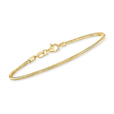 Pure Collection by Ross-Simons Italian 1.9mm 18kt Gold Vermeil Snake-Chain Bracelet