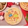 Juvale 100 Pack Christmas Paper Napkins, Cute Boy & Girl Gingerbread Design Holiday Party Supplies, 6.5 x 6.5 Inches - image 2 of 4