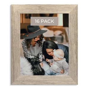 Golden State Art Wood Grain Wide Molding MDF Picture Frame 0.59 Inch Thickness, 20-Pack 5x7, 16-Pack 8x10 - 1 of 4