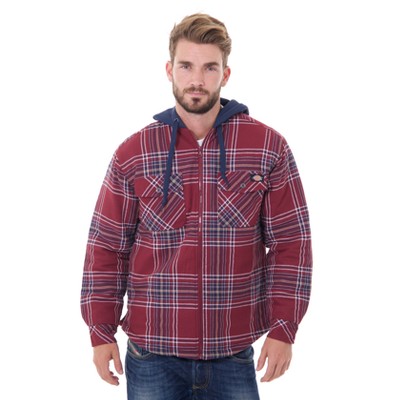 dickies flannel jacket with hood