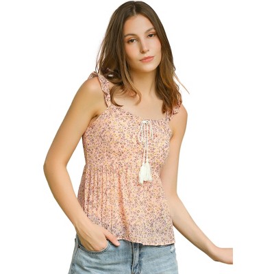 thumbnail image 2 of Eimin Pleated Chiffon Tank 2 of 9