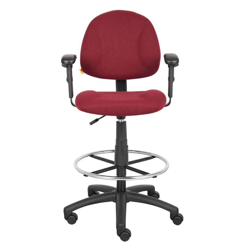 Drafting Stool with Footring and Adjustable Arms - Boss Office Products, 5 of 10