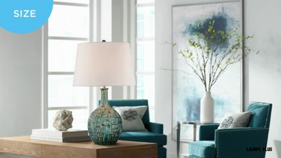 Elegant Beige Silk Pleated Empire Lamp Shade 16"x12"