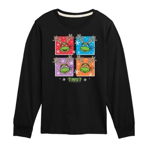 Boys' - Teenage Mutant Ninja Turtles - Reindeer Turtles Long Sleeve Graphic T-Shirt - 1 of 4