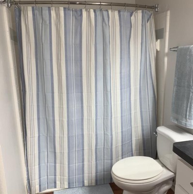 Ipanema Coastal Stripe Lined Shower Curtain With Grommets - Levtex Home ...