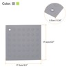 Unique Bargains Silicone Heat Resistant Non-Slip Durable Trivet Light Gray, Green 2 Pcs - 2 of 3