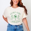 Lucky Girl Social Club Clover - Women's Garment Dyed Graphic T-Shirt - 3 of 4