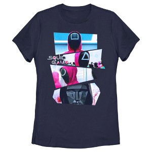 Women's Squid Game Masked Photos T-Shirt - 1 of 4