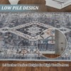 Washable Rugs Area Rug Bohemian Printed Carpet Boho Distressed Rug Low Pile Non-Slip Living Room Rug for Bedroom Office - 4 of 4