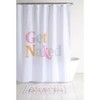Shiraleah "Get Naked" White Shower Curtain - 3 of 4