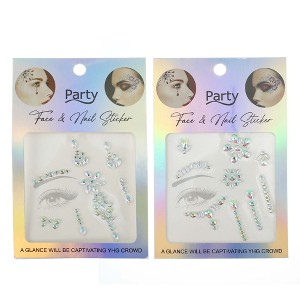 Unique Bargains Eye-catching Face Rhinestone Stickers - 1 of 4