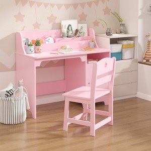 Children's Desk and Chair Set - Children's Writing Desk, Kids Study Desk, Children's Furniture Set, Study Chair, Learning Desk - 1 of 4