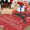 Fulvari Christmas Area Rug Merry Christmas Elk Pattern Machine Washable Indoor Carpet Rug Decorative Non Slip Rug for Kitchen Living Room - 3 of 4