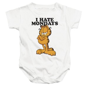 Baby Garfield I Hate Mondays From Dtg Infant Bodysuit - 1 of 3