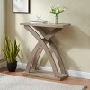 Syemin Console Tables Hallway Entryway Foyer Front Door Console TableNarrow Sofa Table Behind Couch Hallway Table, Brown, 31.25"*11.5"*33.75" - 2 of 4