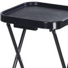 PureSana Chromium Professional Foldaway Portable Rolling Salon Service Tray with Adjustable Height and Rubber Caster Wheels, Black - 3 of 4