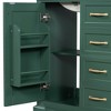 NicBex 30'' Bathroom Storage Cabinet with Sink, Bathroom Vanity, 3 Spacious Drawers and 1 Two-tier Cabinet for Bathroom, Green - 4 of 4