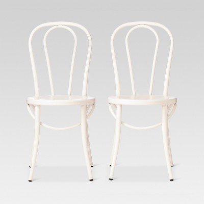 white metal chairs target