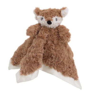 Cuddle Me Cuddle Plush Security Blanket - Brown/Ivory Fox