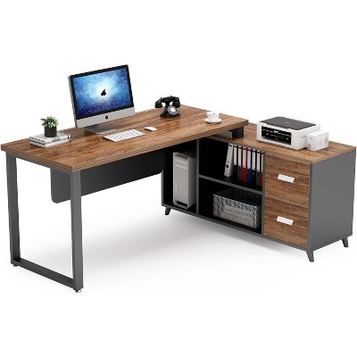 Tribesigns L-shaped Computer Desk, 55