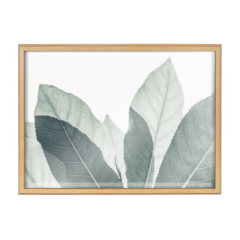 18&#34; x 24&#34; Blake Modern Leaf Botanical III Framed Printed Glass Natural/Green - Kate &#38; Laurel All Things Decor, 3 of 8