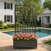 72"x47" Raised Garden Bed with Trellis & Wheels,Heavy Duty Metal Plant Box for Climbing Plants,Flower Planter Lattice Panels Large Garden Box Outdoor - 3 of 4