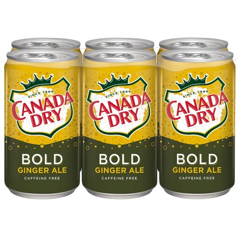 Canada Dry Bold Ginger Ale Ingredients Canada Dry Ginger Ale Bold 6pk 7 5 Fl Oz Mini Cans Target