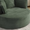Hrinhom 48.8"W Compressible Round Chair, with Pillows, Corduroy - 4 of 4
