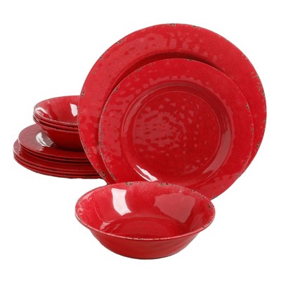 Gsi Red dinnerware set Of 3 