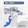 WOWOW Commercial Wall Mounted Pot Filler Push Back Glass Filler Faucet High-Arc in Polished Chrome - 3 of 4