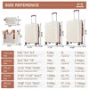 Hard Shell Luggage Sets 5 Piece, Lightweight Hardside Suitcase Set with Spinner Wheels, 20/24/28 Inch Checked Luggage + 2 Bags - 2 of 4