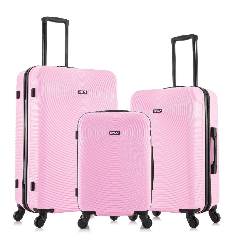 DUKAP Inception Lightweight Hardside Checked Spinner Luggage Set 3pc, 1 of 5