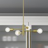 Livex Lighting Bannister 4 - Light Chandelier in  Satin Brass - 3 of 4