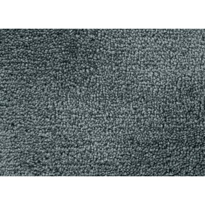 Dark Gray Nylon Washable 2-Piece Bathroom Rug Set