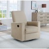Evolur Raleigh Greenguard Gold Certified Upholstered Plush Seating Glider Swivel & Recliner in Shell - 3 of 4