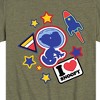 Boys' - Peanuts - Space Snoopy Flair Short Sleeve Graphic T-Shirt - 2 of 4
