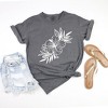 Simply Sage Market Women's Hibiscus Spray  Short Sleeve Garment Dyed Tee - 2 of 2